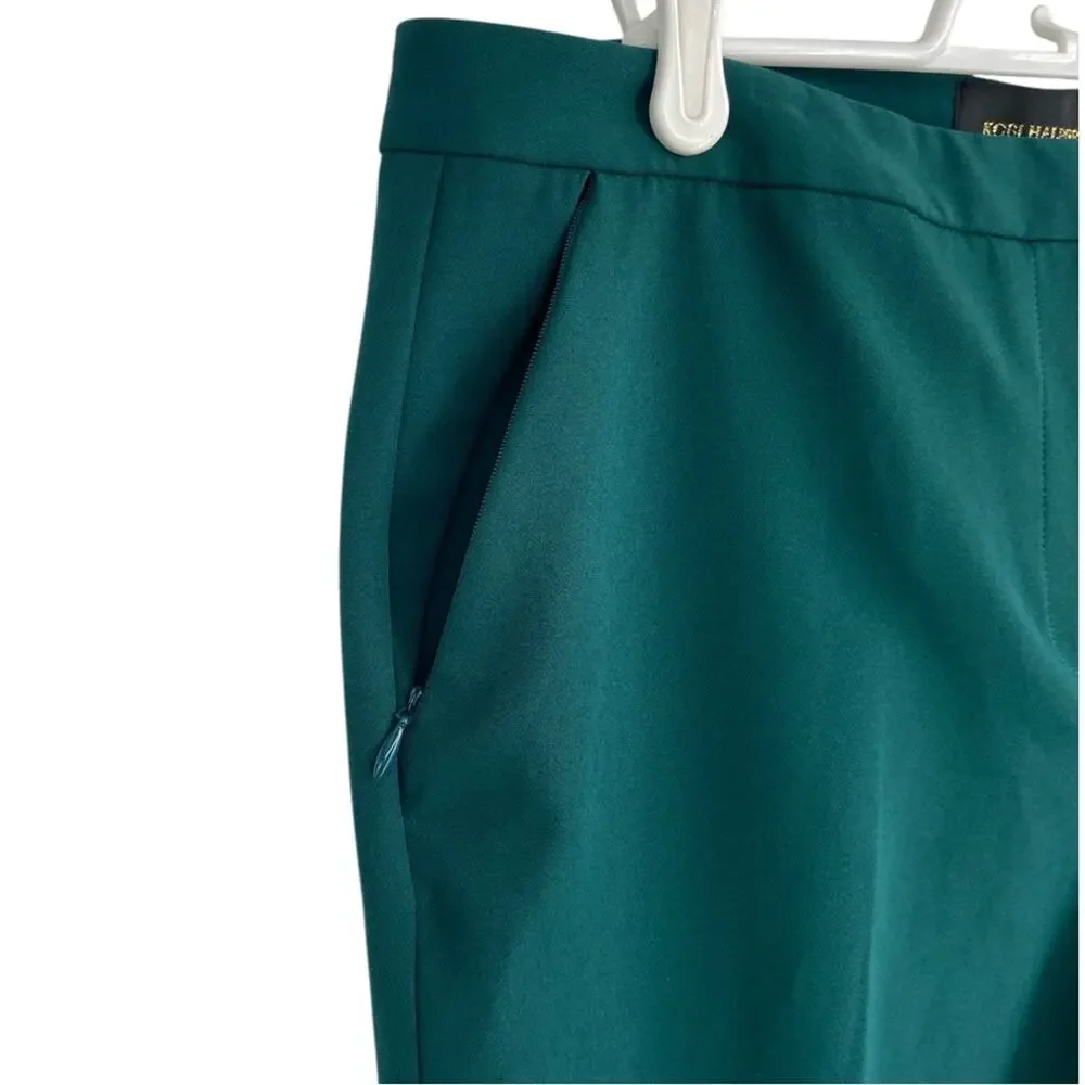 Kobi‎ Halperin Alexi Cropped Twill Pants Green 12